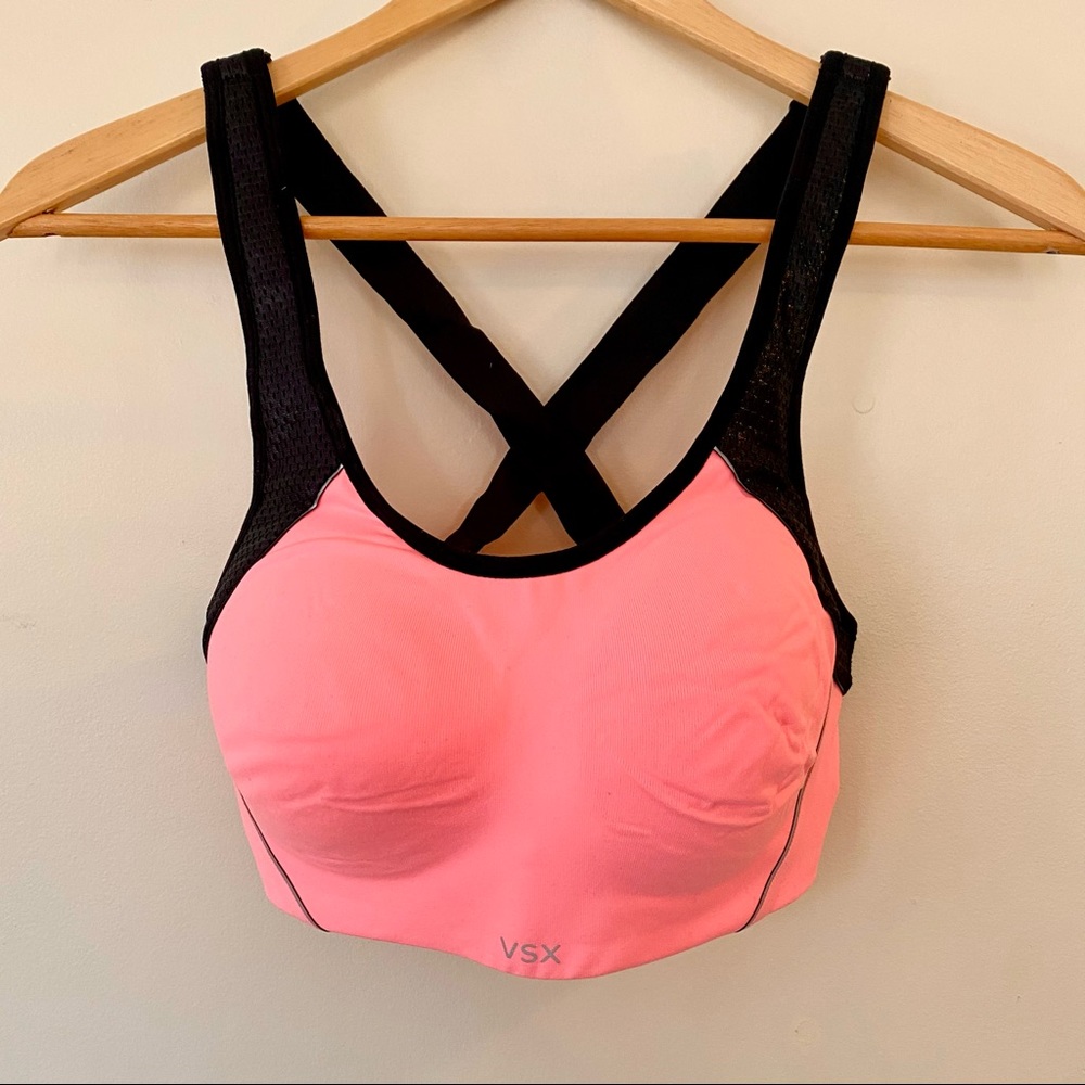 Victoria’s Secret Sports Bra Pink/Coral 32D Padded